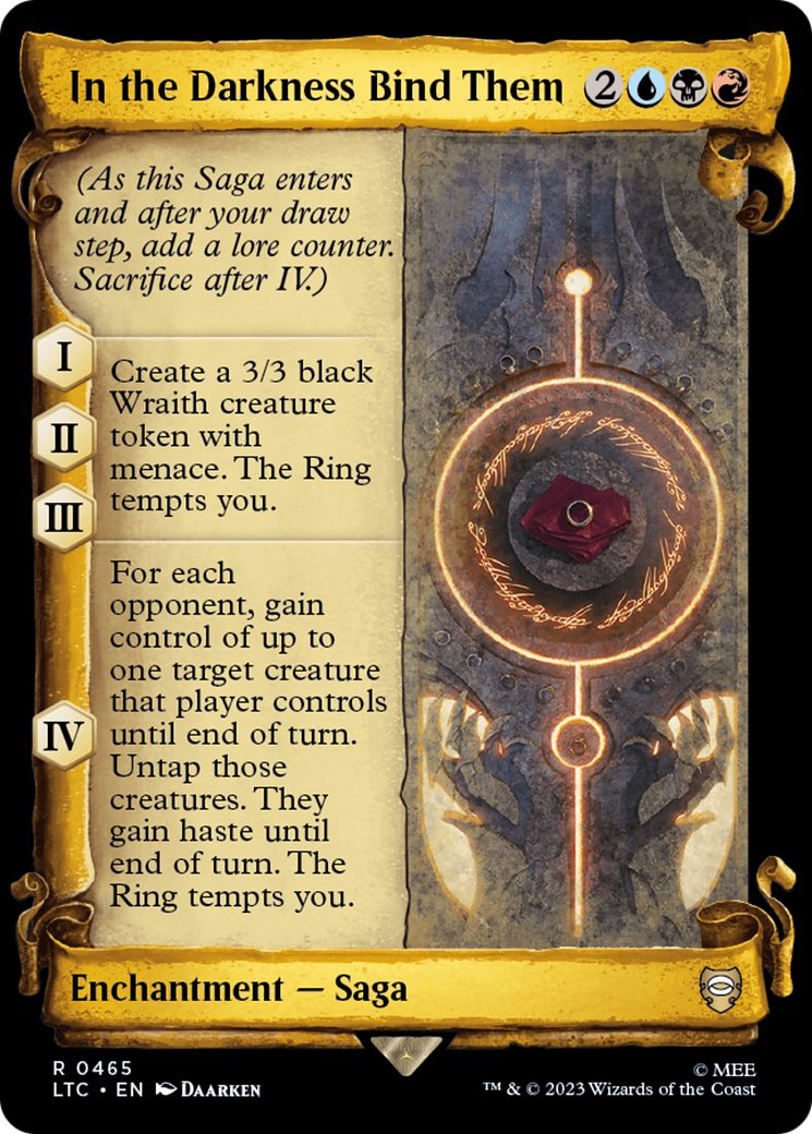 In the Darkness Bind Them [The Lord of the Rings: Tales of Middle-Earth Commander Showcase Scrolls]-1