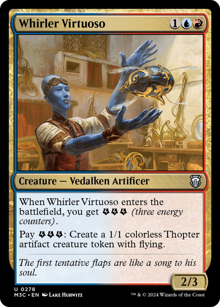 Whirler Virtuoso (Ripple Foil) [Modern Horizons 3 Commander]-1