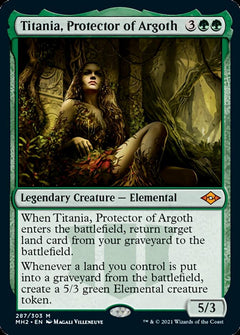 Titania, Protector of Argoth (Foil Etched) [Modern Horizons 2]-1