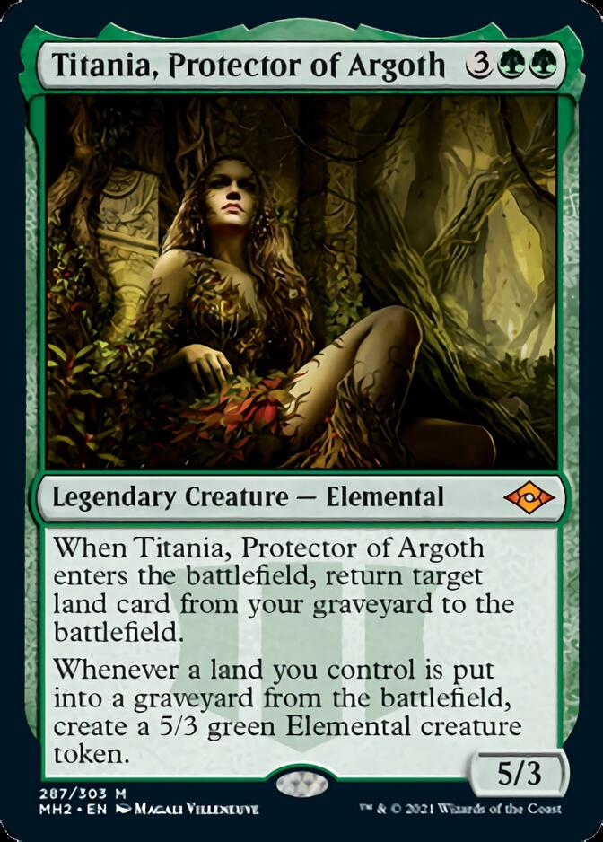 Titania, Protector of Argoth (Foil Etched) [Modern Horizons 2]-1