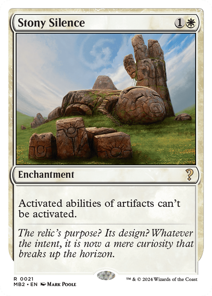 Stony Silence (White Border) [Mystery Booster 2]-1
