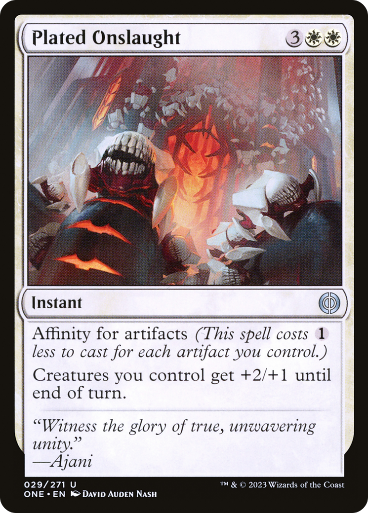 Plated Onslaught [Phyrexia: All Will Be One]-1