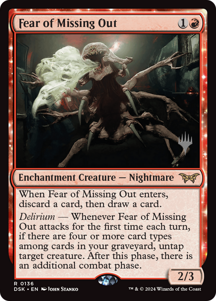 Fear of Missing Out (Promo Pack) [Duskmourn: House of Horror Promos]-1