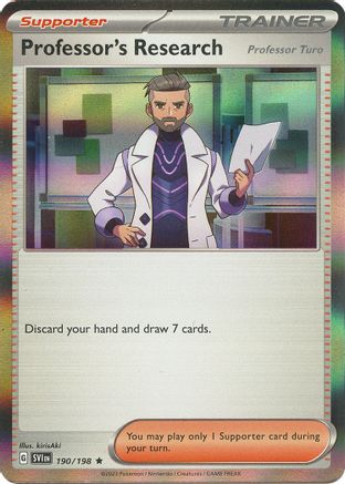 Professor's Research (Professor Turo) (190/198) [Scarlet & Violet: Base Set]-1