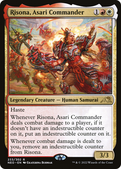 Risona, Asari Commander (Promo Pack) [Kamigawa: Neon Dynasty Promos]-1