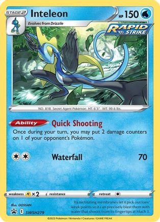 Inteleon (SWSH279) [Sword & Shield: Black Star Promos]-1