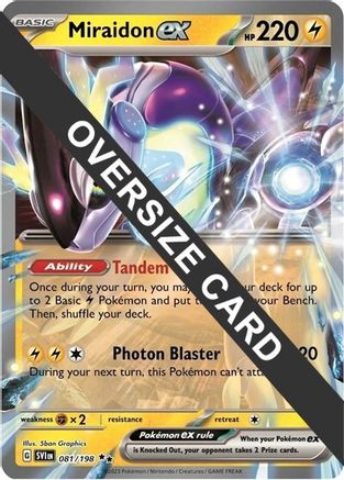 Miraidon ex (081/198) (Jumbo Card) [Scarlet & Violet: Base Set]-1