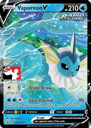 Vaporeon V (SWSH150) [Prize Pack Series One]-1