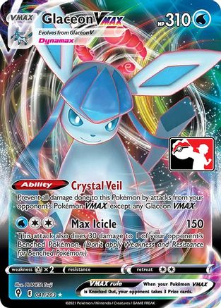 Glaceon VMAX (041/203) [Prize Pack Series One]-1