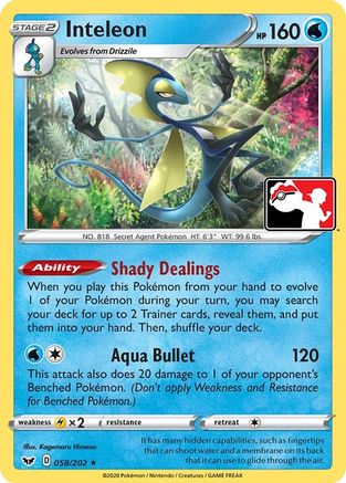 Inteleon (058) (058/202) [Prize Pack Series One]-1