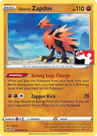 Galarian Zapdos (082/203) [Prize Pack Series One]-1