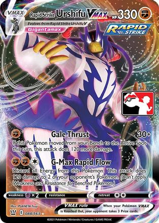 Rapid Strike Urshifu VMAX (088/163) [Prize Pack Series One]-1