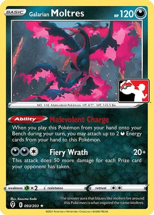 Galarian Moltres (093/203) [Prize Pack Series One]-1