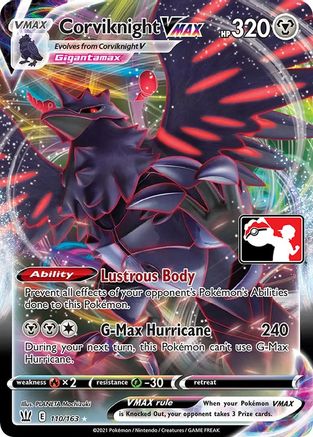 Corviknight VMAX (110/163) [Prize Pack Series One]