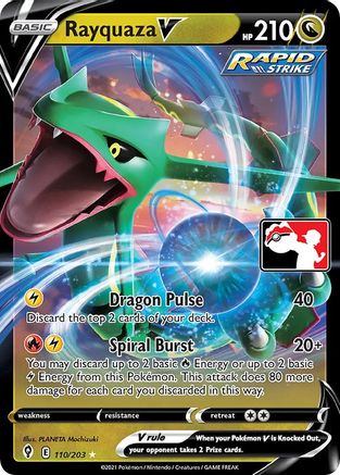 Rayquaza V (110/203) [Prize Pack Series One]-1