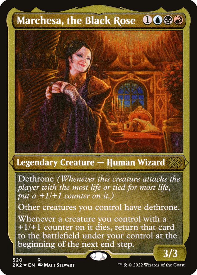 Marchesa, the Black Rose (Foil Etched) [Double Masters 2022]-1