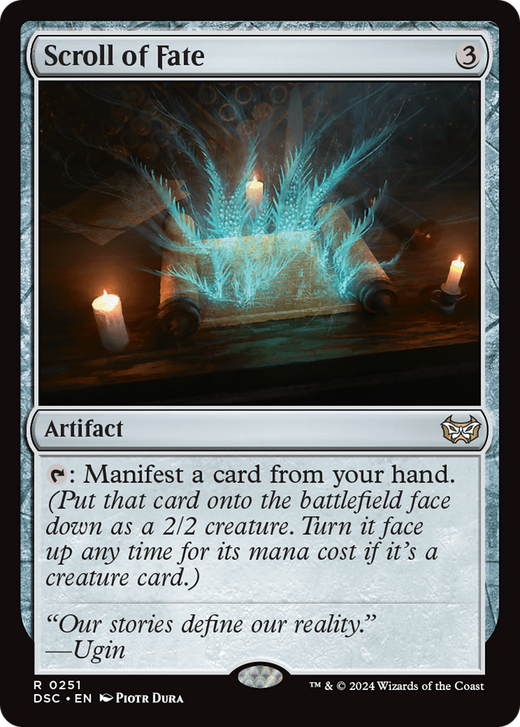 Scroll of Fate [Duskmourn: House of Horror Commander]-1
