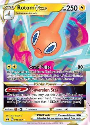 Rotom VSTAR (046/159) [Sword & Shield: Crown Zenith]-1