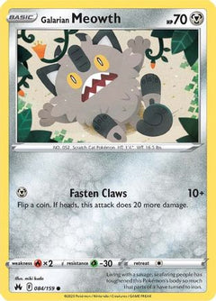 Galarian Meowth (084/159) [Sword & Shield: Crown Zenith]-1