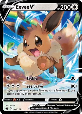 Eevee V (108/159) [Sword & Shield: Crown Zenith]-1