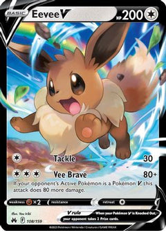 Eevee V (108/159) [Sword & Shield: Crown Zenith]-1