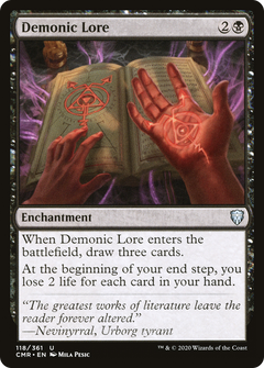 Demonic Lore [Commander Legends]-1