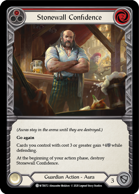 Stonewall Confidence (Red) [U-WTR072] (Welcome to Rathe Unlimited)  Unlimited Rainbow Foil-2