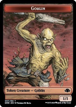 Goblin // Sheep Double-Sided Token [Dominaria Remastered Tokens]-3