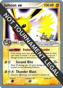 Jolteon ex (109/113) (Eeveelutions - Jimmy Ballard) [World Championships 2006]-1