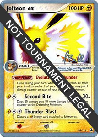 Jolteon ex (109/113) (Eeveelutions - Jimmy Ballard) [World Championships 2006]-1