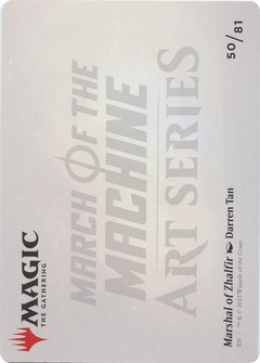 Marshal of Zhalfir // Marshal of Zhalfir (AMOM-050) - March of the Machine Art Series (Borderless) Foil-2