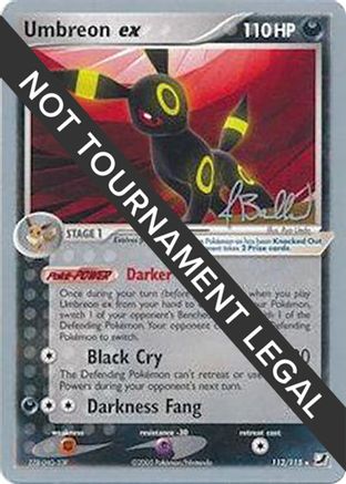 Umbreon ex (112/115) (Eeveelutions - Jimmy Ballard) [World Championships 2006]-1