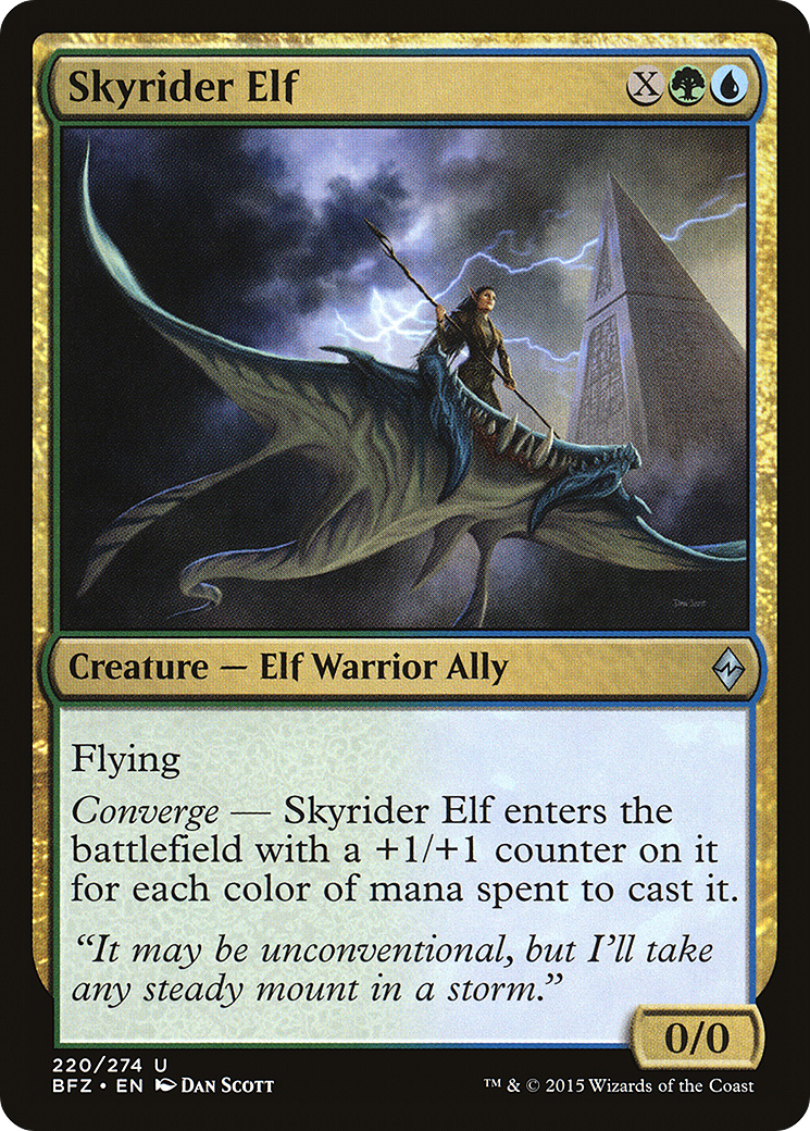 Skyrider Elf [Battle for Zendikar]-1