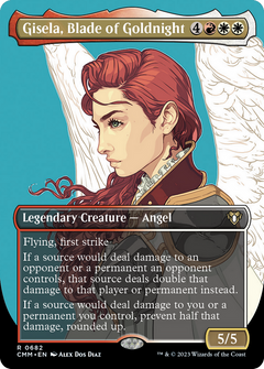 Gisela, Blade of Goldnight (Borderless Profile) [Commander Masters]-1