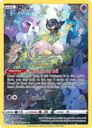 Mew (GG10/GG70) [Sword & Shield: Crown Zenith]-1