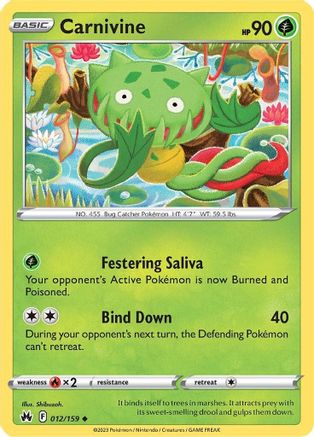 Carnivine (012/159) [Sword & Shield: Crown Zenith]-1