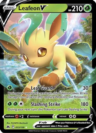 Leafeon V (013/159) [Sword & Shield: Crown Zenith]-1