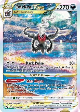 Darkrai VSTAR (GG50/GG70) [Sword & Shield: Crown Zenith]-1