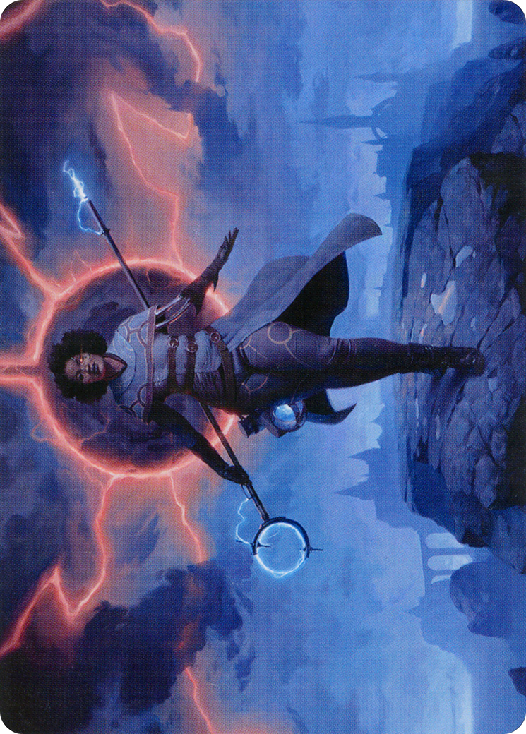 Rona, Herald of Invasion // Rona, Herald of Invasion (AMOM-016) - March of the Machine Art Series (Borderless) Foil-3