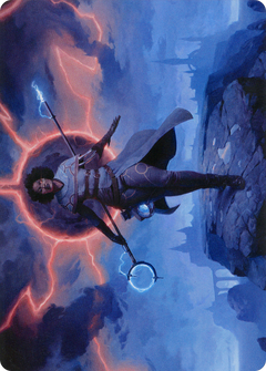 Rona, Herald of Invasion // Rona, Herald of Invasion (AMOM-016) - March of the Machine Art Series (Borderless) Foil-3