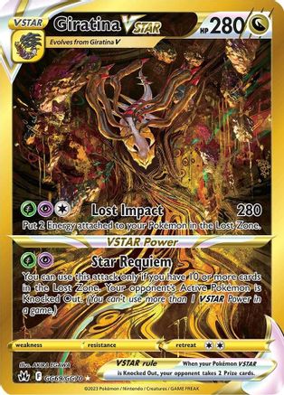 Giratina VSTAR (GG69/GG70) (Secret) [Sword & Shield: Crown Zenith]-1
