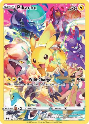 Pikachu (160/159) (Secret) [Sword & Shield: Crown Zenith]-1
