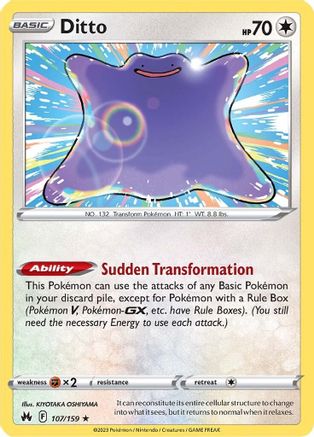 Ditto (107/159) [Sword & Shield: Crown Zenith]-1