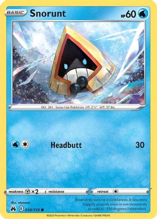 Snorunt (034/159) [Sword & Shield: Crown Zenith]-1