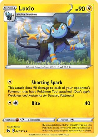 Luxio (042/159) (42) [Sword & Shield: Crown Zenith]-1