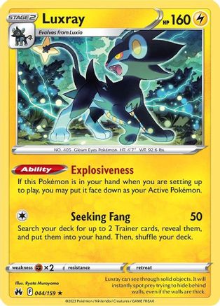 Luxray (044/159) (44) [Sword & Shield: Crown Zenith]-1