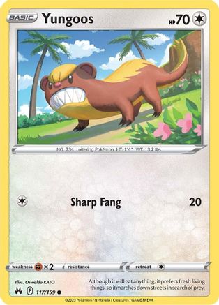 Yungoos (117/159) [Sword & Shield: Crown Zenith]-1