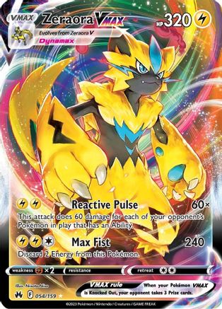 Zeraora VMAX (054/159) [Sword & Shield: Crown Zenith]-1