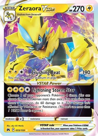 Zeraora VSTAR (055/159) [Sword & Shield: Crown Zenith]-1