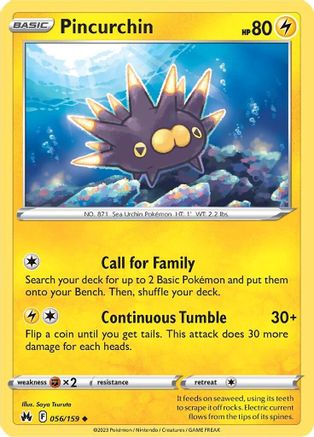 Pincurchin (056/159) [Sword & Shield: Crown Zenith]-1